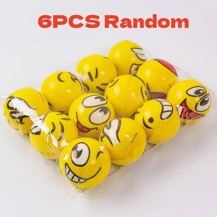 6 Pcs Toys Stress Ball Anxiety Relief For Boys Girls  Squeeze Ball That Relieves Stress Interesting Children Toys