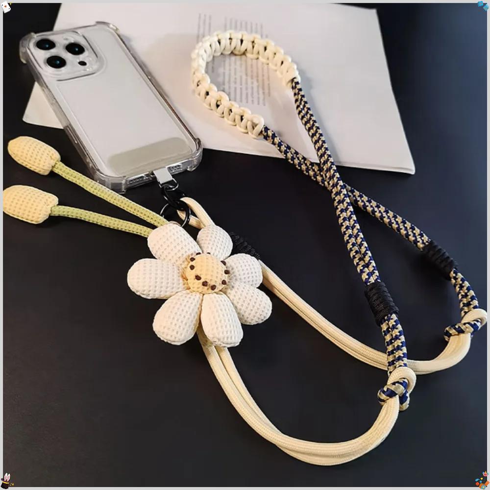 Creative Cartoon Mobile Phone Universal Lanyard Crossbody Long Rope Lanyard Rope Cartoon Decorative Pendant Outdoor Accessories