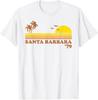 Vintage Santa Barbara Beach California Retro Sunset 70s Gift T-Shirt Unisex T-Shirt