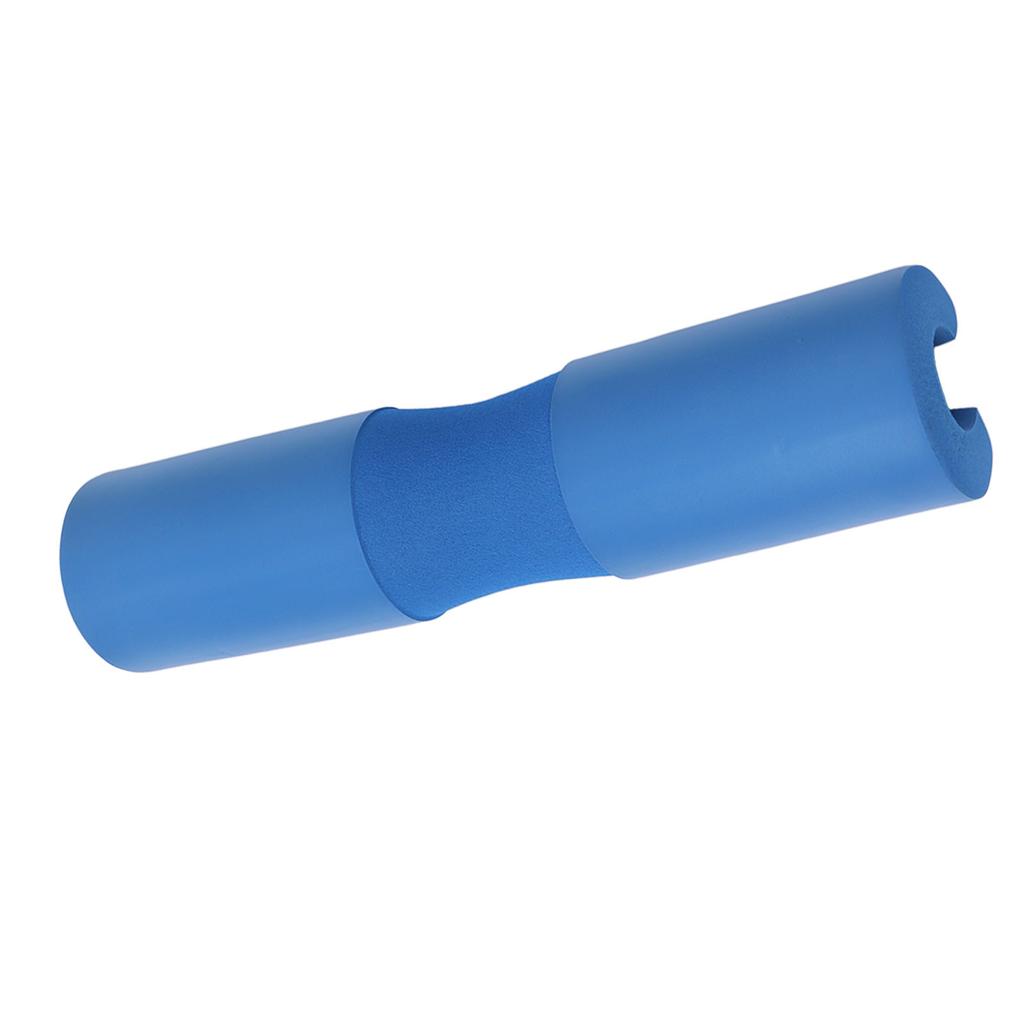 Squat Pad Blue Barbell Pad Thickened Foam Provide Cushion to Neck Shoulder with 2 Strap Squat