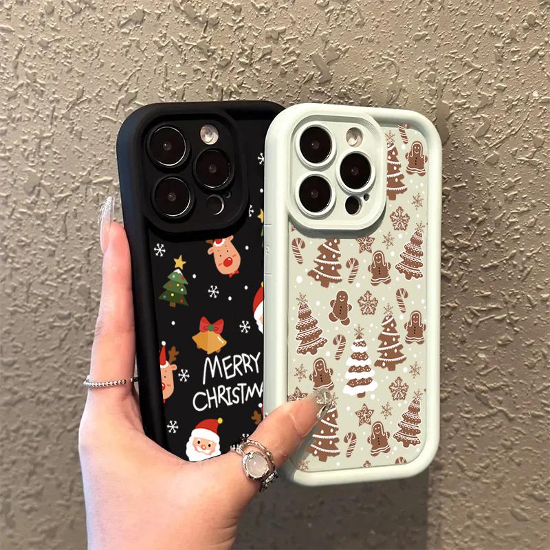 Santa Claus Elk Snowman Christmas Phone Case For Xiaomi Mi 15 14T 14 13T 13 12 11 Lite 4G NE Poco X6 X5 X3 F5 F6 M6 X7 Pro Cover