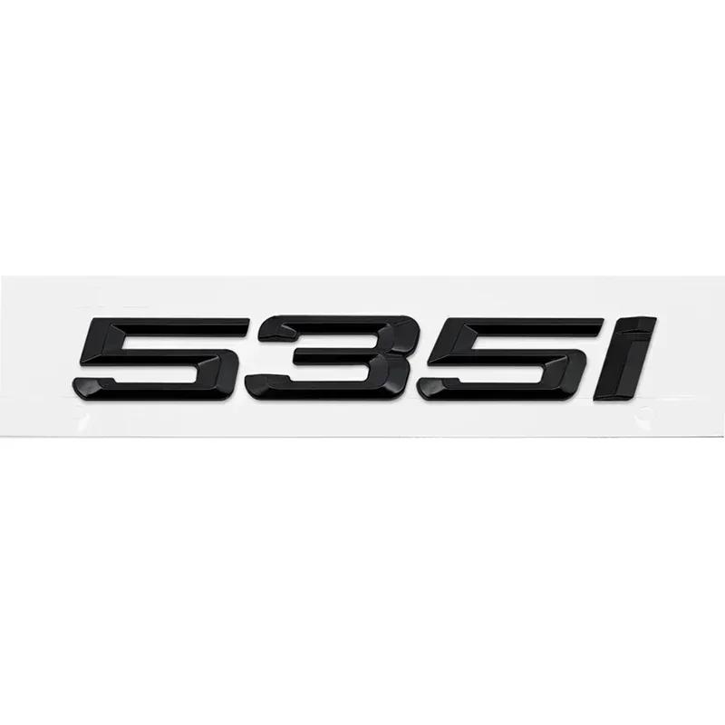ABS Car Rear Trunk Letters Logo Badge Emblem Sticker For BMW 5 Series 520i 525i 528i 530i 535i 540i 523i E39 E60 E61 F10 F11 G30