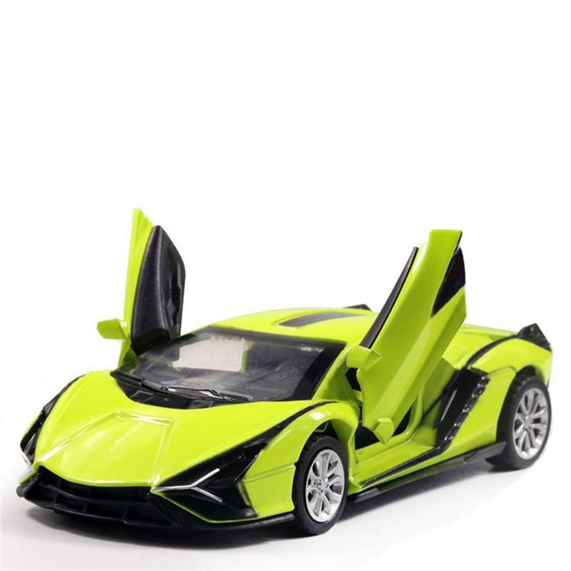 

Моделирование Молния Модель автомобиля из сплава Мальчик Дверь Открывается Назад Сила Детская Игрушечная Машина Украшения Игрушка Устойчива