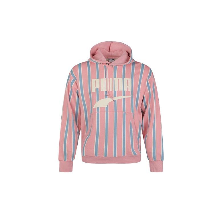 PUMA Living Series Downtown PO Graphic Hoody Pink Red Men s 596004-14 M