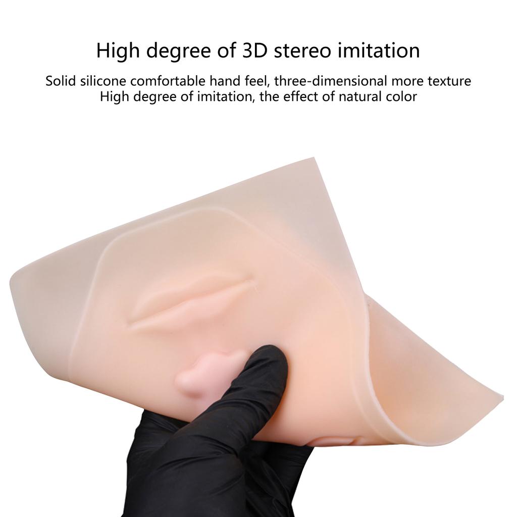 Reusable Practice Silicone Skin Lips For Permanent Makeup Tattoo Human Lips Elasticity Microblading PMU-Beginer Training