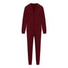 Women Solid Color Long Sleeve Hooded V Neck Hoodies Suit Autumn Winter Loose Top Wide Leg Pants
