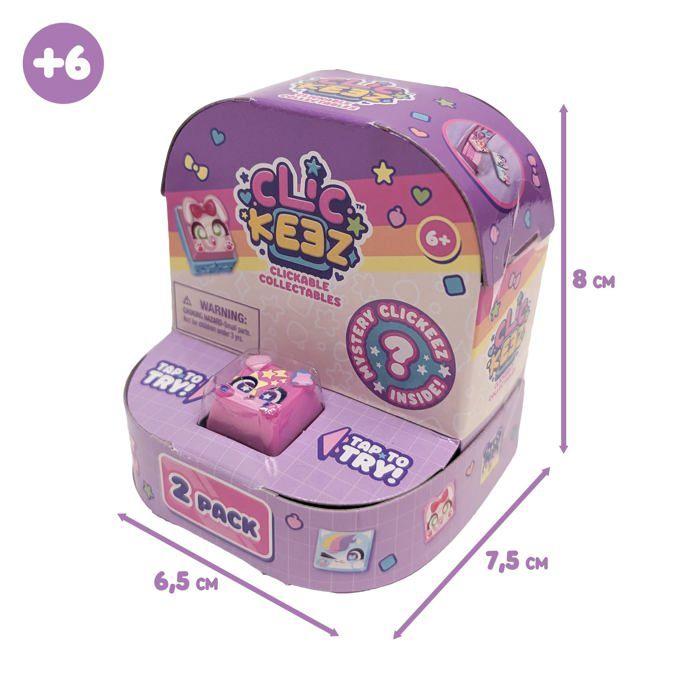 Pack de touches Clickeez - Bizak - Clickeez Twin - Pack de 2 - Surprise exclusive - Clavier anti-stress - Emboîtable