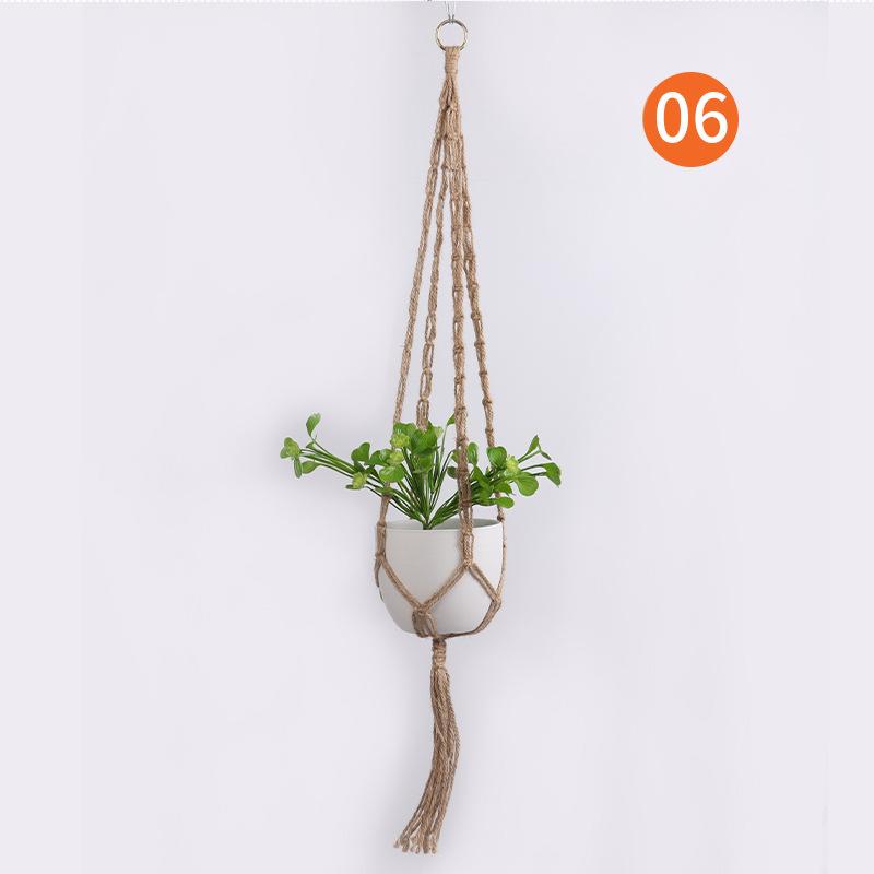 Handwoven Cotton Rope Plant Hangers Macrame Flower Pot Holders For Indoor Outdoor Wall Decor Boho Style Home Garden Hanging