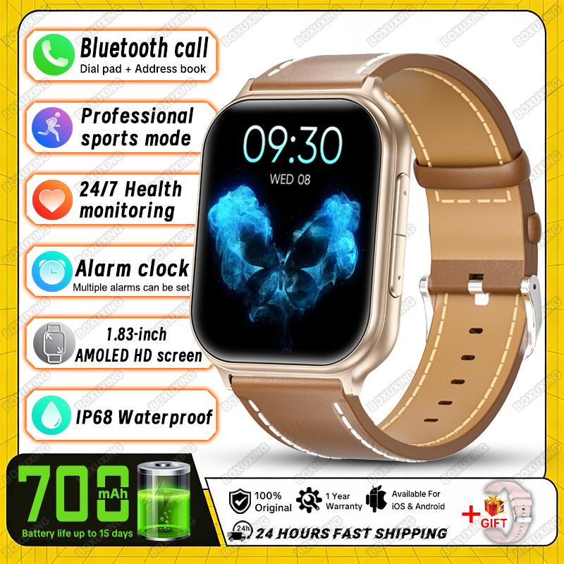 New Bip 6 Pro Sports Smart Watch Men IP68 Waterproof Built-in 24H Heart Rate GPS Track 700 mAh Battery Smart BT Call Watch Women