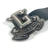 GUCCI 223896 G logo buckle  belt Leather Black/Silver