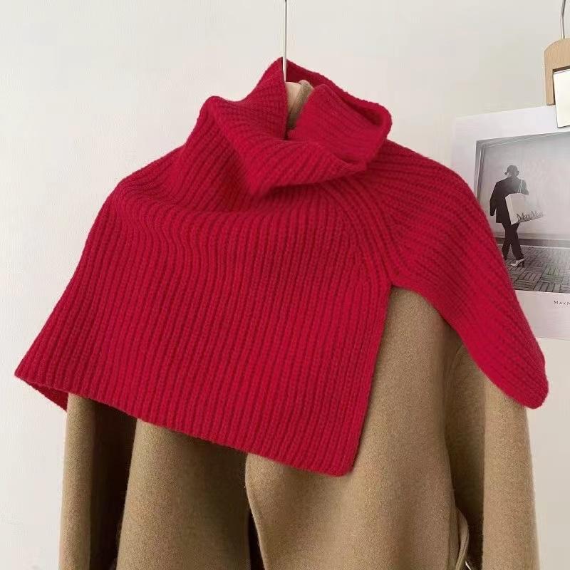 Pullover Scarf Turtleneck Furcal Neckercief Winter Women Warm Scarf Solid Color Neck Cover Lady Fashion Neckscarf Shawl
