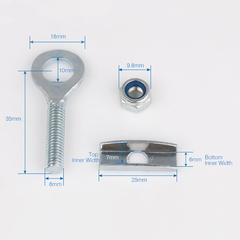 BMX Bicycle Bike Chain Tensioner Fixed Gear Bicycle Bike Chain Adjuster Bicycle Chain Adjust Bolt