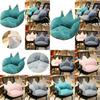 Crown Seat Plush Cushion Chair Pad Fur Home Office Waist Lumbar Pillow Soft Warm