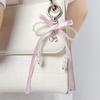 Fashionable Love Heart Bowknot Handbag Charm Stylish Keychain Pendant Keychain Ornament for Ladies and Trendy Women