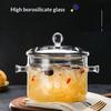 Aesthetic Glass Soup Pot Cookware Resistant Binaural Saucepan Pasta Stovetop Stew Cooking Pot Stockpot Kitchen Accessories Tool