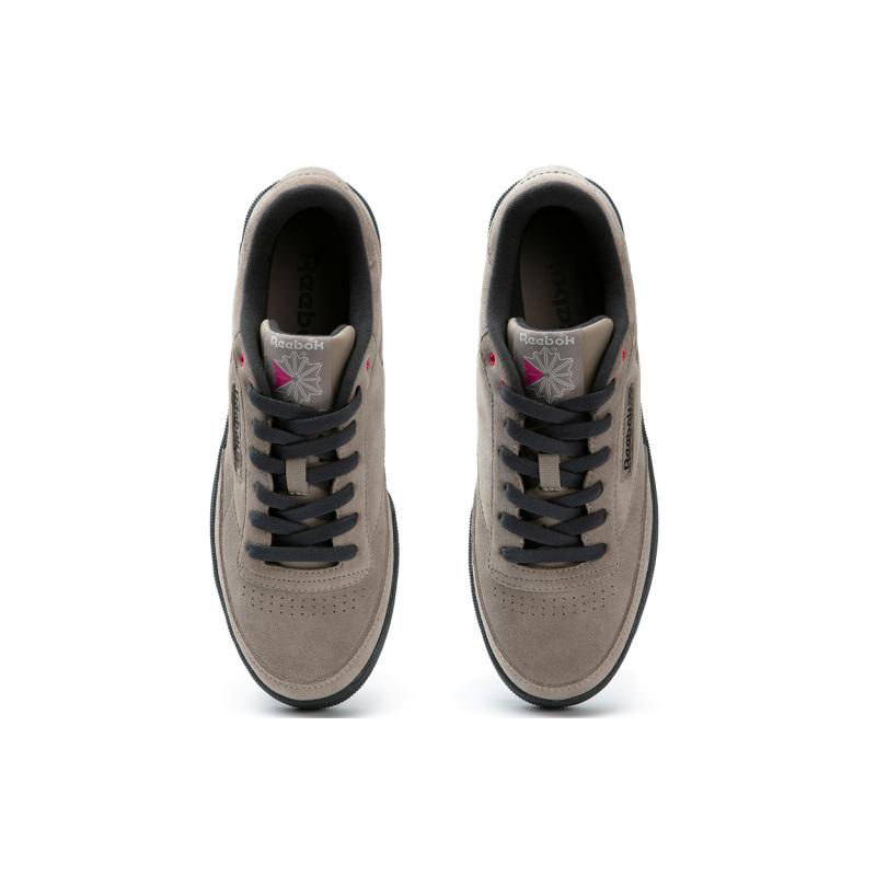 Reebok CLUB C 85 W+ Abrasion Resistant Height Increasing Low Top Skateboard Shoes Unisex Khaki Sneakers 24FRC901U0GK1