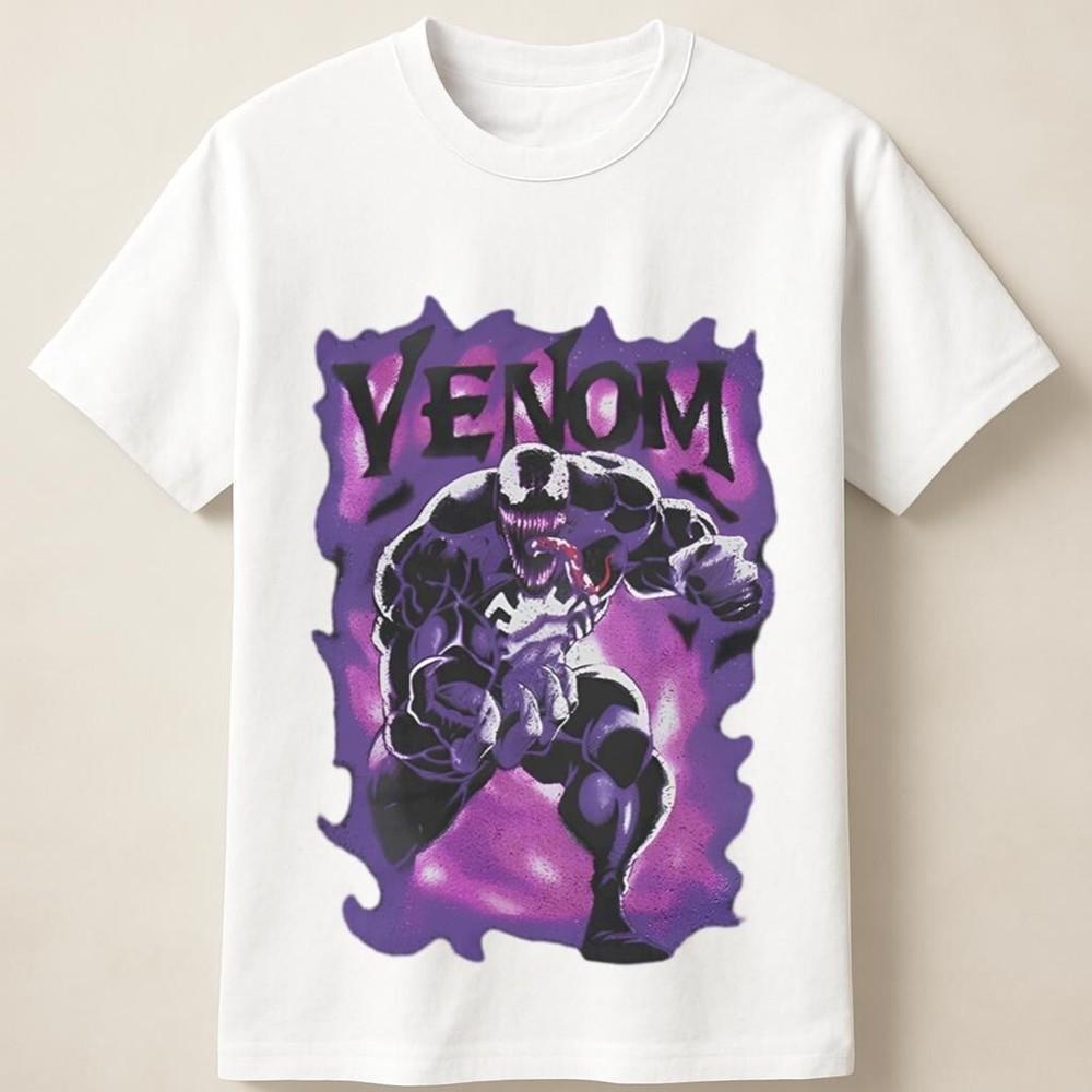 Venom Symbiote Monster Comic Graphic Purple Power Unisex T-Shirt Unisex T-Shirt XXL