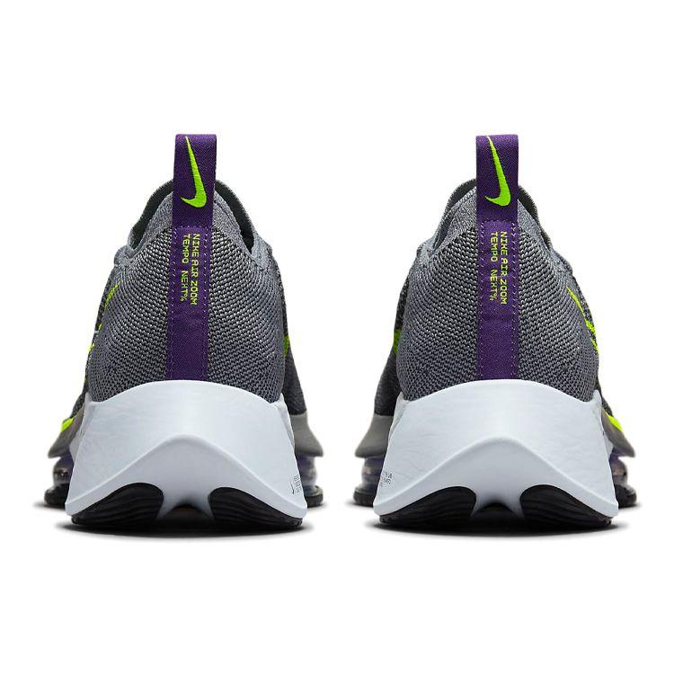 Nike Air Zoom Tempo NEXT% Flyknit Particle Grey Volt Men Sneakers Dark-Grey Wild-Berry CI9923-004