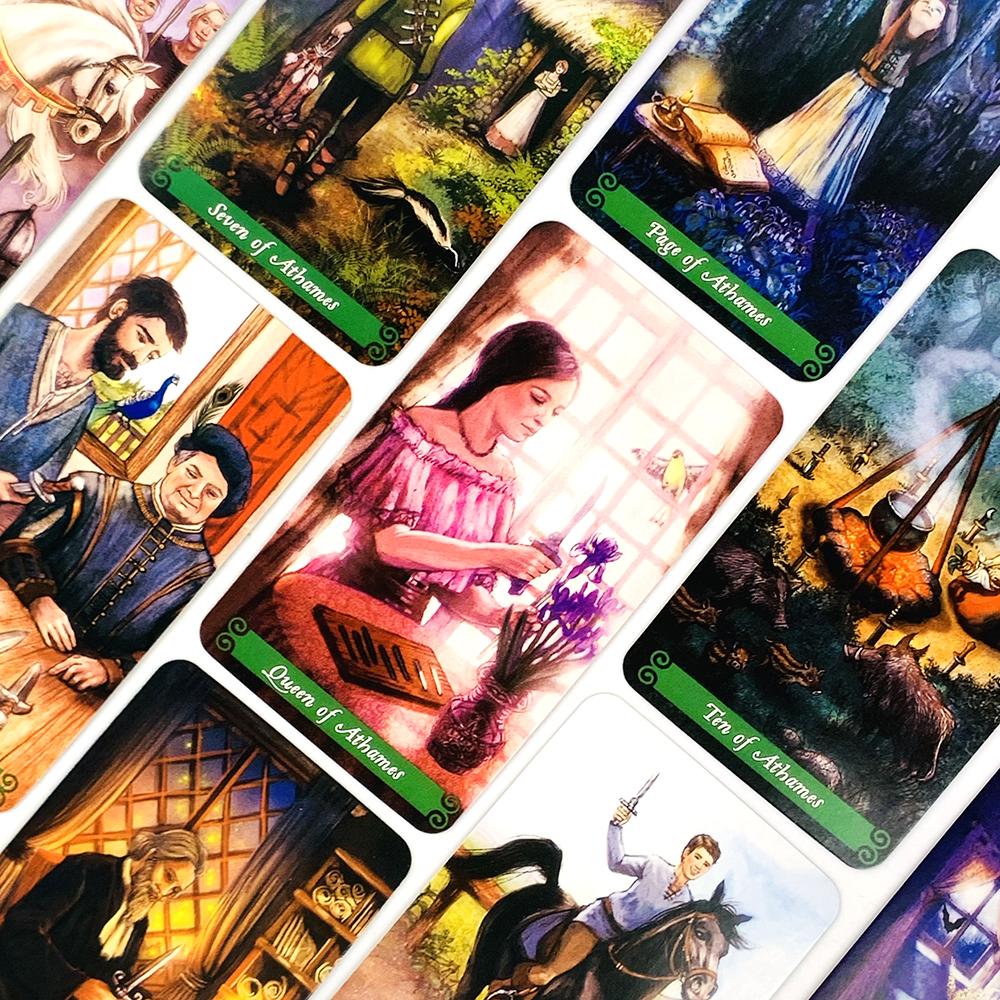 Heißverkaufte Tarotkarten Klassische Orakel Divination Visions Edition Brettspiel Deck, Feiertagsspiele Halloween und Weihnachtsgeschenke