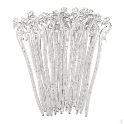 20 Beading Bookmark Hairpin Hook Carved Hair for DIY Pendant Jewellery Making