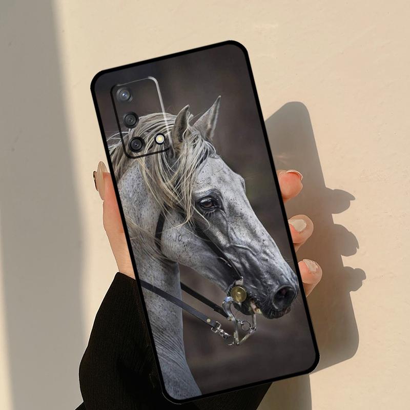 Animal Steed Horse Case For Oppo A18 A38 A58 A78 A98 A74 A94 A54 A15 A17 A57 A6 A5 Pro A16 A76 A96 A40 A60 A80