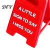 Engagement Party Table Decor Romantic Mini Desk Sign with I Love You/I Miss You/I'm Proud of You Text for Anniversary Valentine's Day Keepsakes