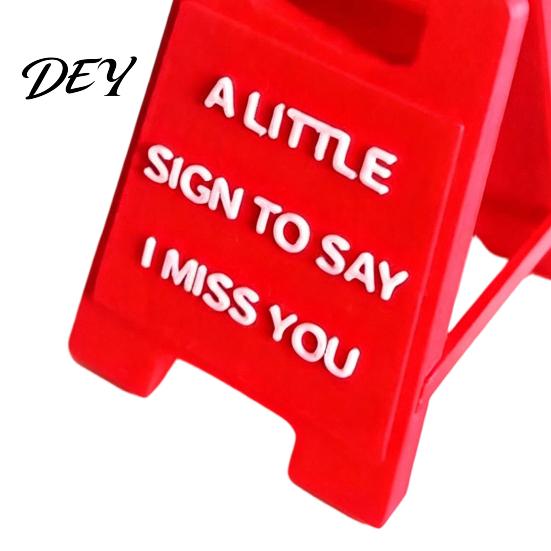 Engagement Party Table Decor Romantic Mini Desk Sign with I Love You/I Miss You/I'm Proud of You Text for Anniversary Valentine's Day Keepsakes