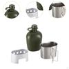 Military Water Bottle Set, Complete Camping Essentials Kit Sturdy Training Gear Accessories