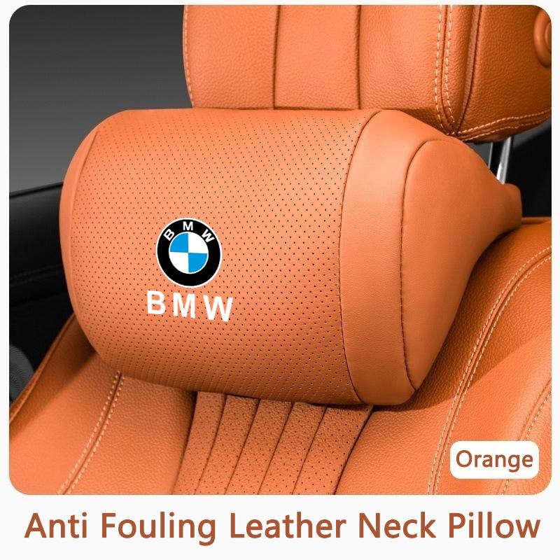 AAAQM1 Car Seat Headrest Memory Cotton Neck Pillow Stickers Accessories For BMW X5 X6 F30 F34 F10 F20 G20 G30 F15 F16 1 3 5 7 Series