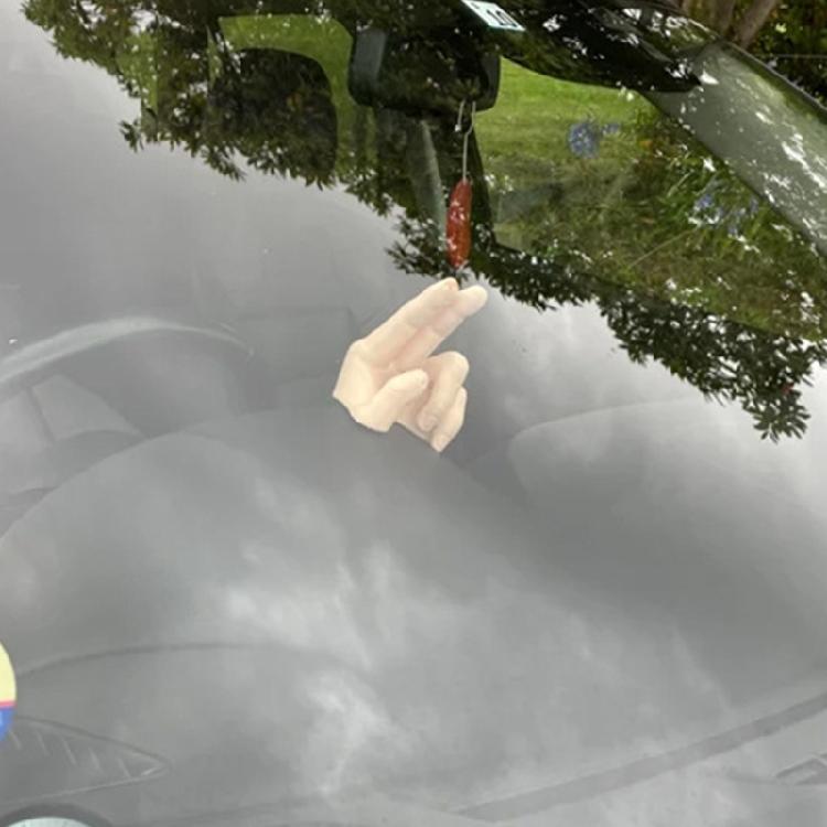 Two Finger Waving Hand Car Dashboard Decorations Funny Waves Hand Car Interior Decorations Ornaments The Lazy Waver
