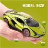 1:32 Scale Lambo Sian Model Car, Zinc Alloy Pull Back Toy Car with Sound and Light for Kids Boys Girl, Vehicle Collection Replica Scale Car Models