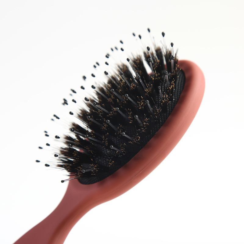 Portable Mini Pig Bristle Scalp Massage Comb for Children