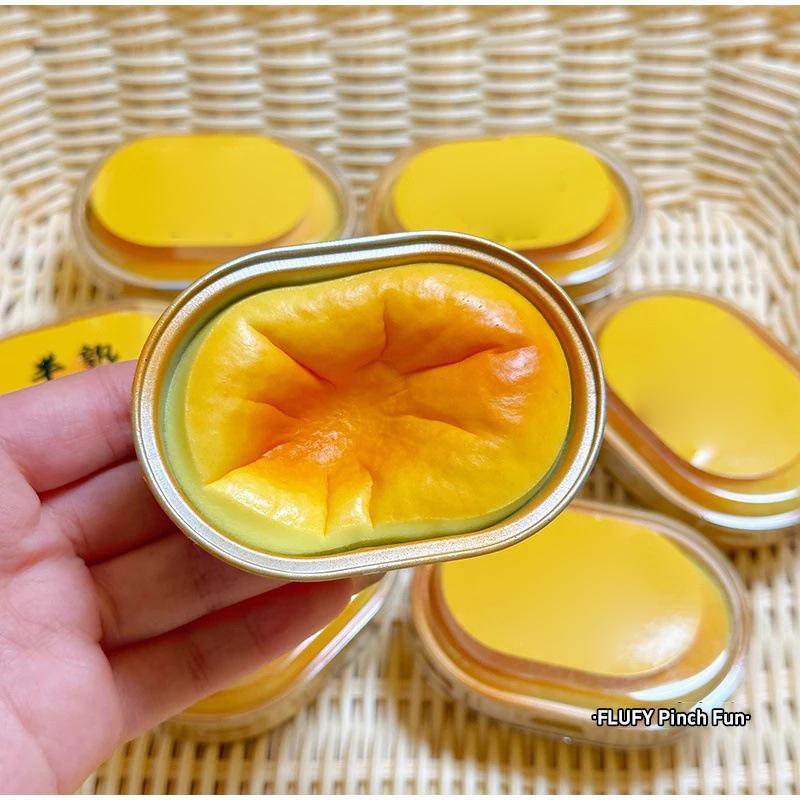 1/3/6Pcs Semi-Cooked Cheese Extrusion Toy Decompression Slow Rebound Pu Wet Soft Bread Pinch Relieve Anxiety Party Gift