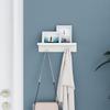 Stainless Steel No-Drill Key Holder & Seamless Wall Storage Shelf
