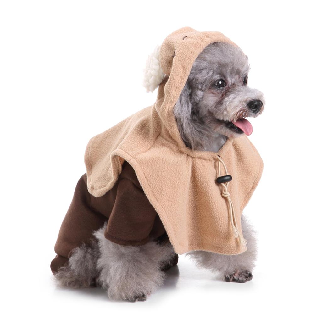 Verwandlung Hunde Overall mit Hut Set Weihnachten Hunde Pullover Winter Cosplay Party Kleine Hunde Pullover