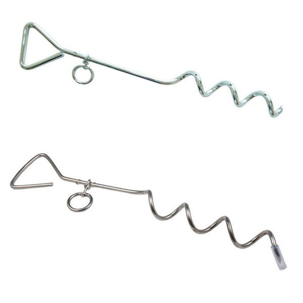 Heavy Duty Dog Stake Rust-Proof Dog Tether Stake Dog Ground Anchor Suitable for Cats and Dogs