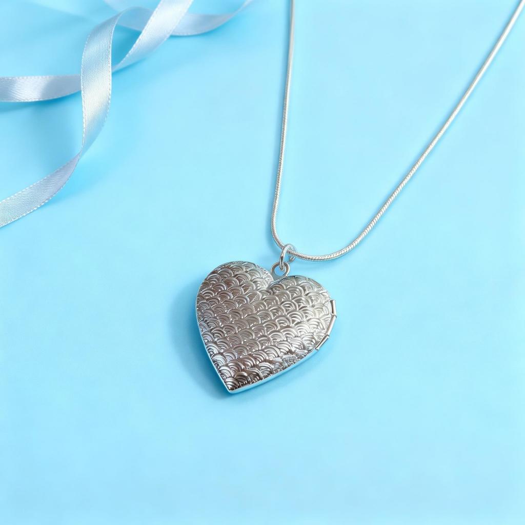 High-quality 925 sterling Silver cute Heart photo frame Necklaces For Women Fashion Party boutique Accessories Jewelry Gifts