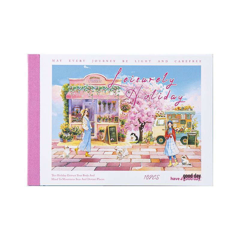 Beautiful Day Scenery Sticker Book: Holiday Journal Series