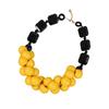 Bohemian Beaded Necklace Retro Multilayer Ethnic Jewelry Portable Resin Festival Accessory for Women