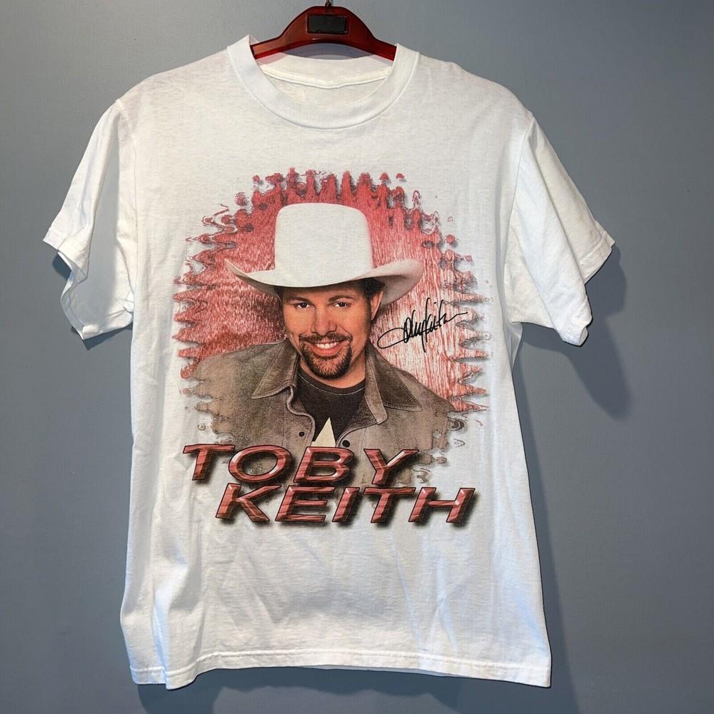 Toby Keith Music Tour Concert Cotton White Full Size Unisex Shirt KN087 Unisex T-Shirt S