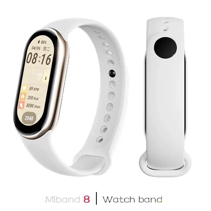Silikonarmband für Xiaomi Mi Band 9 8 Armband NFC Sport Gummi Smart Armband Armband pulseira correa Xiaomi 8 9 Zubehör