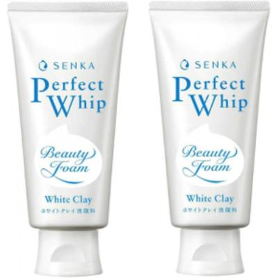 [set Of 2] Face Wash Senka Perfect Whip White Clay 120g