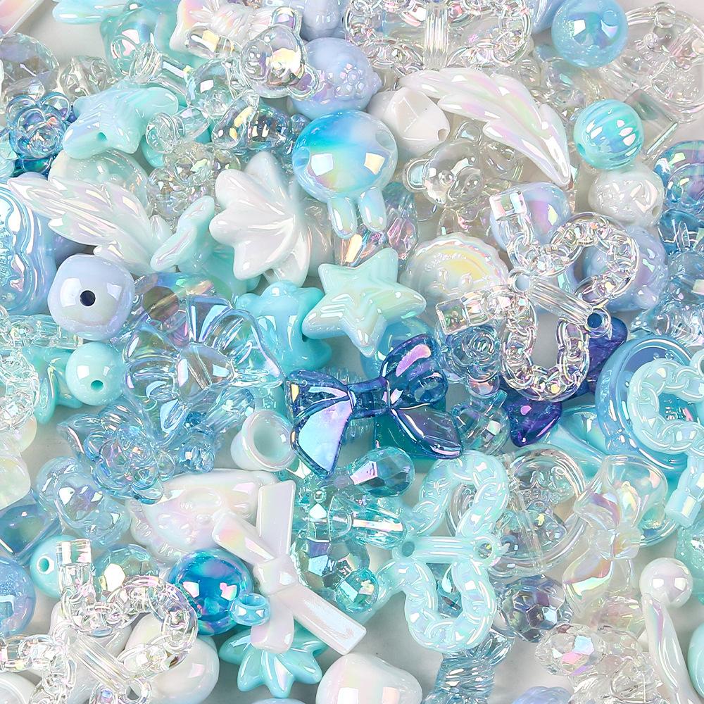 Uv Mixed Beads Acrylic Loose Beads Diy Beaded Jewelry Accessories Mobile Phone Chain Necklace Non-Fading Accessories