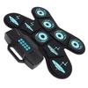 Electronic Drum Set 9 Drum Practice Pad With Dual Speaker Rechargeable Roll Up Electric Drum Pad