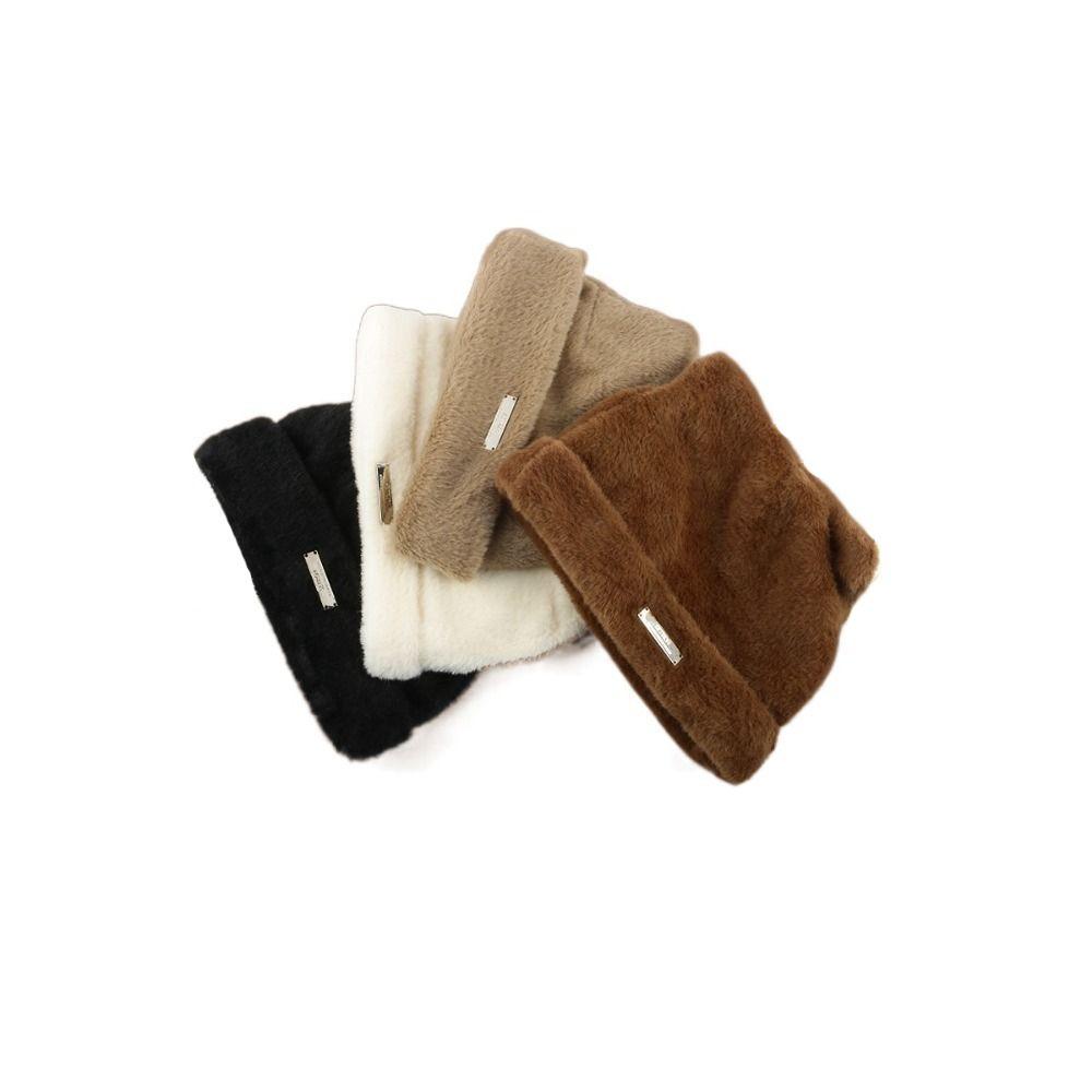 Cat's Ears Knitting Hat Imitation Mink Wool Cold Hat Cute Wool Hat  Winter