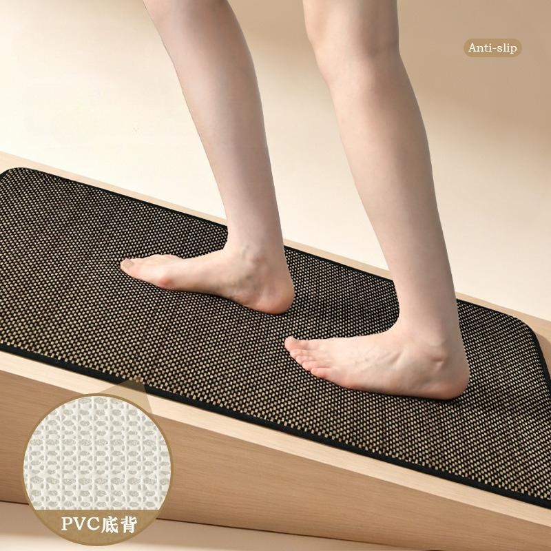 Bathroom Floor Mat, Anti Slip Mat Linen Woven Shower Carpet, Absorbent Mat, Wiping Mat, Quick Drying Rug