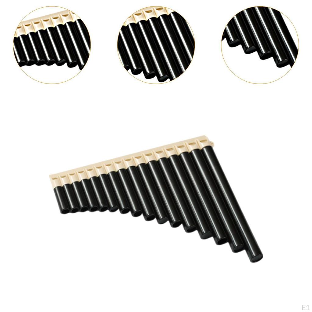 16 Pipe Pan Flute for Music Enthusiasts, C Key, Portable Instrument Performance