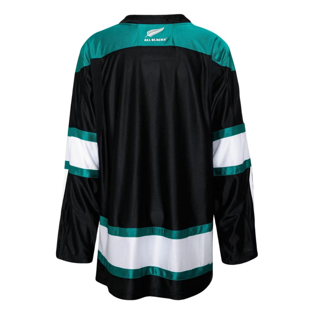 Adidas All Blacks Ice Hockey American Sports Knitted Long Sleeve Rugby Shirt Men tops JL8045