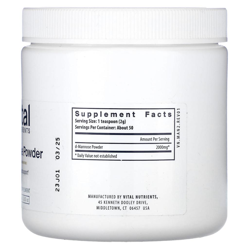 Mannose Powder, 100G(3.53Oz)