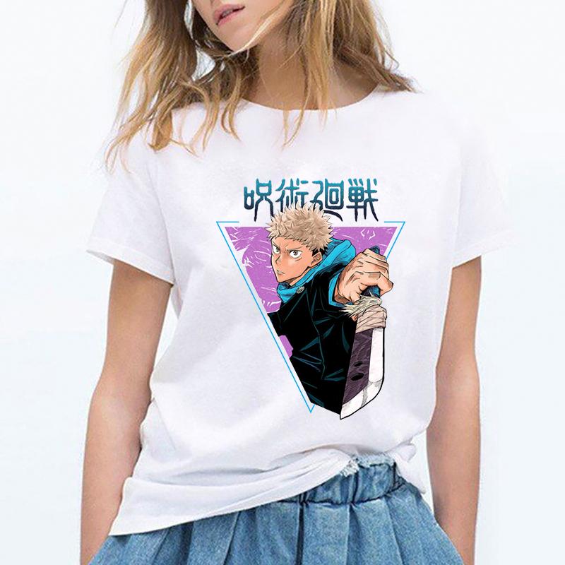 Japanese Anime Jujutsu Kaisen Graphic Tshirt 2025 Manga Harajuku Hip Hop Tshirts Female Casual Summer Short Sleeve Tees